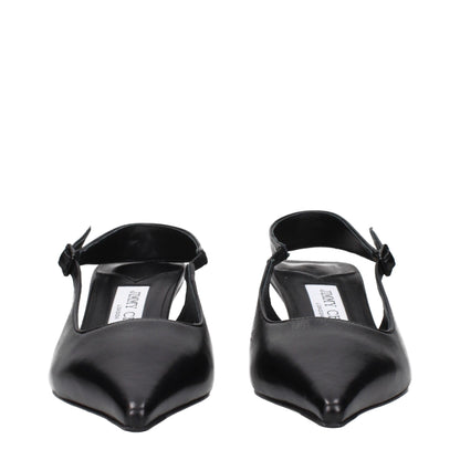 Black Leather Sandals