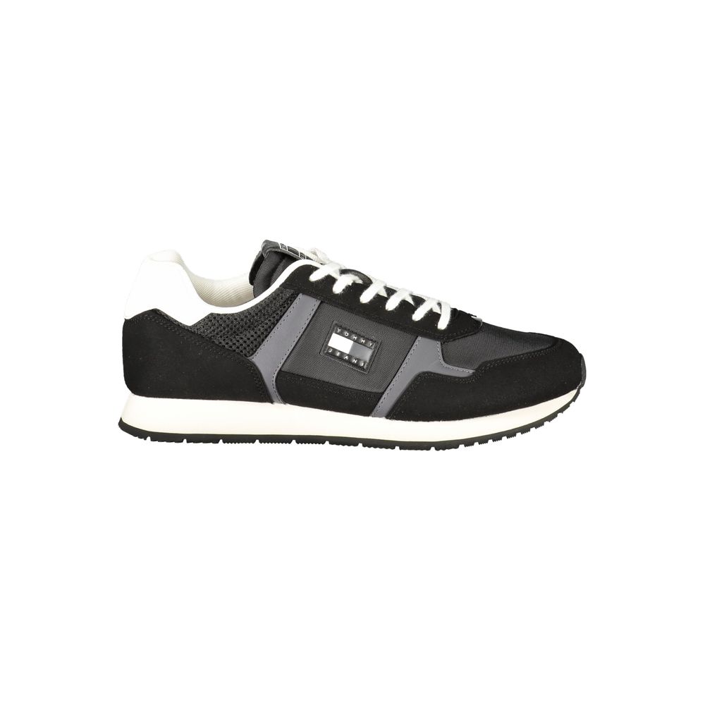 Nero Polyurethane Men Sneaker