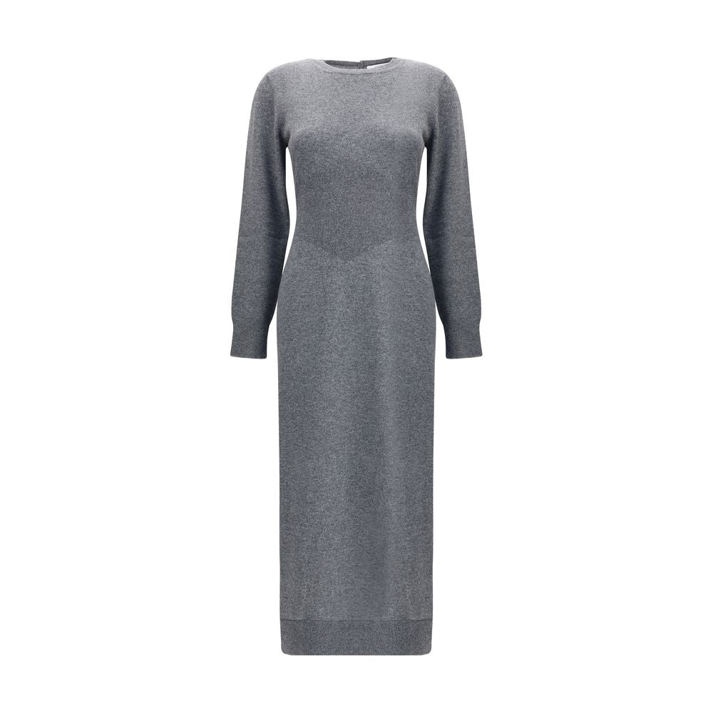Gray Cashmere Casual Dress