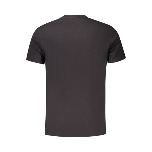 Black Cotton Men T-Shirt