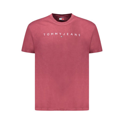 Red Cotton Men T-Shirt