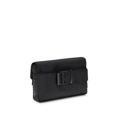Black Polyamide Clutch Bag