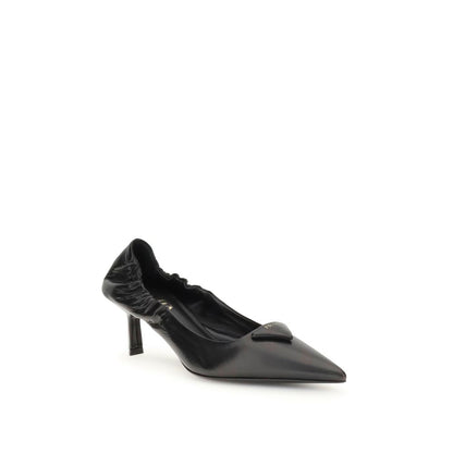 Black Calf Leather Bos Taurus High Heel Pumps