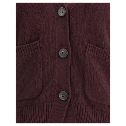 Purple Cashmere Cardigan