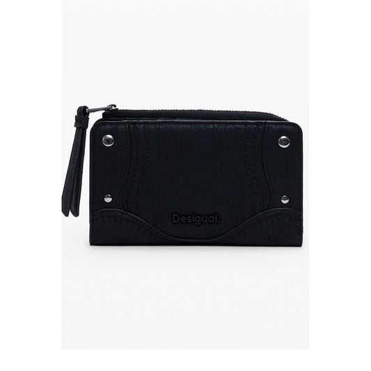 Nero Poliuretano Women Wallet