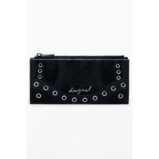 Nero Poliuretano Women Wallet