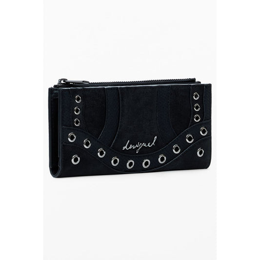 Nero Poliuretano Women Wallet