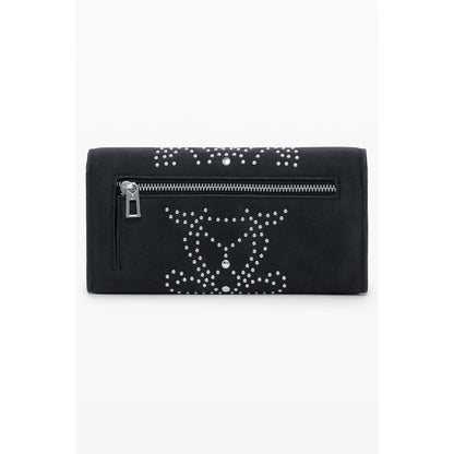 Black Polyurethane Women's Wallet