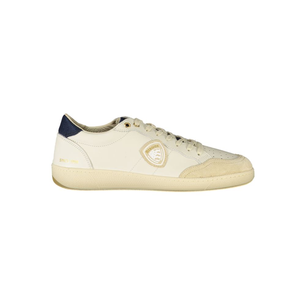 Bianco Polyurethane Men Sneaker