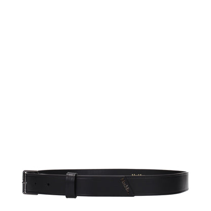 Black Leather Regular Belt