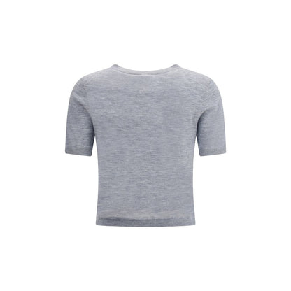 Gray Cashmere Cardigan