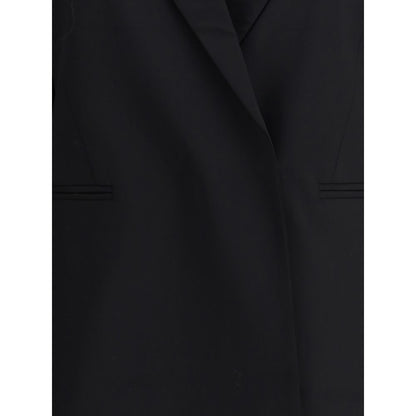 Black Polyester Blazer