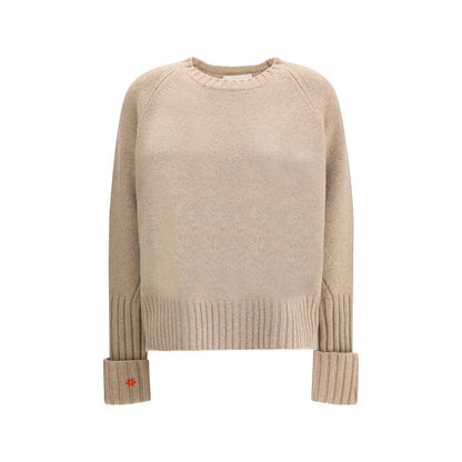 Beige Merino Wool Sweatshirt