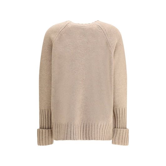 Beige Merino Wool Sweatshirt