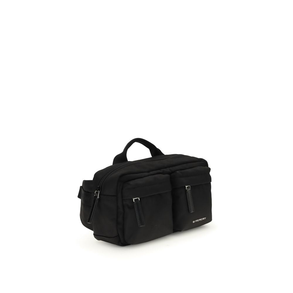Black Polyamide Shoulder Bag