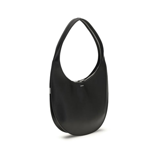 Black Calf Leather Bos Taurus Shoulder Bag
