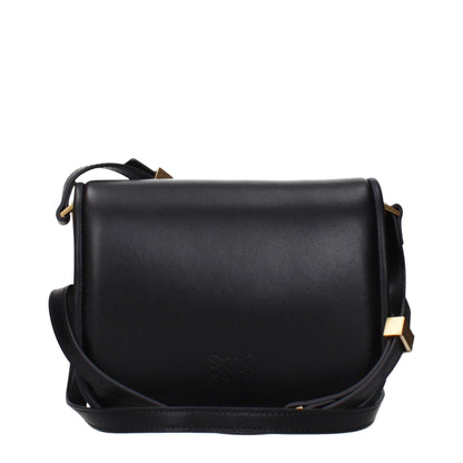 Black Leather Crossbody Bag
