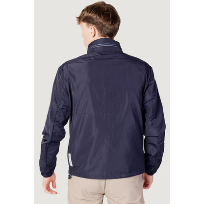 Blue Polyester Shell Jacket