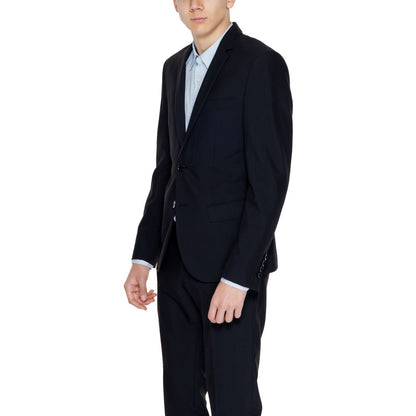 Black Polyester Blazer