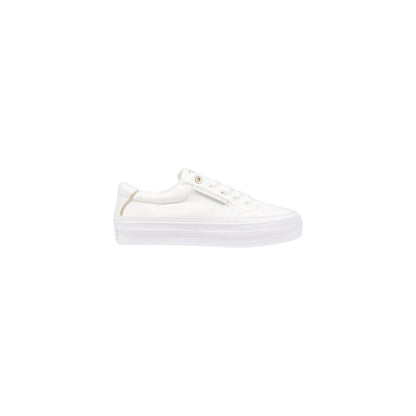 Cream Recycled Cotton Low Top Sneakers
