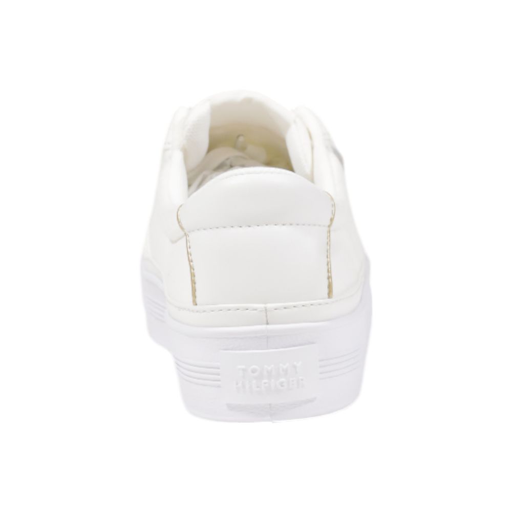 Cream Recycled Cotton Low Top Sneakers