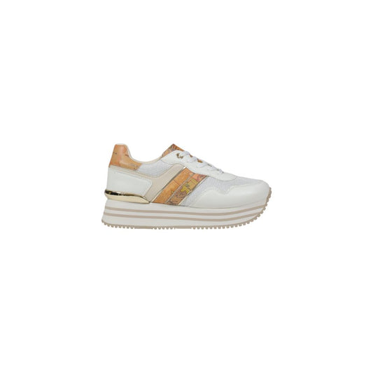 White Polyethylene Platform Sneakers