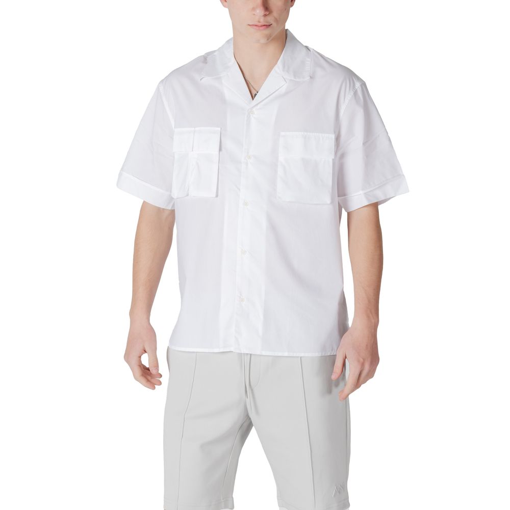 White Lyocell Shortsleeve Shirt