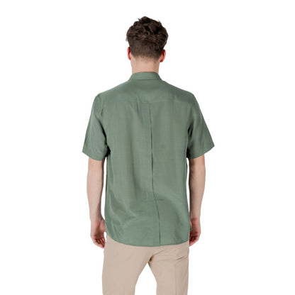 Green Lyocell Shortsleeve Shirt