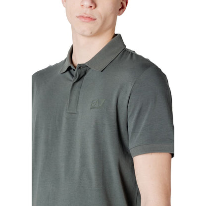Green Cotton Polo Shirt