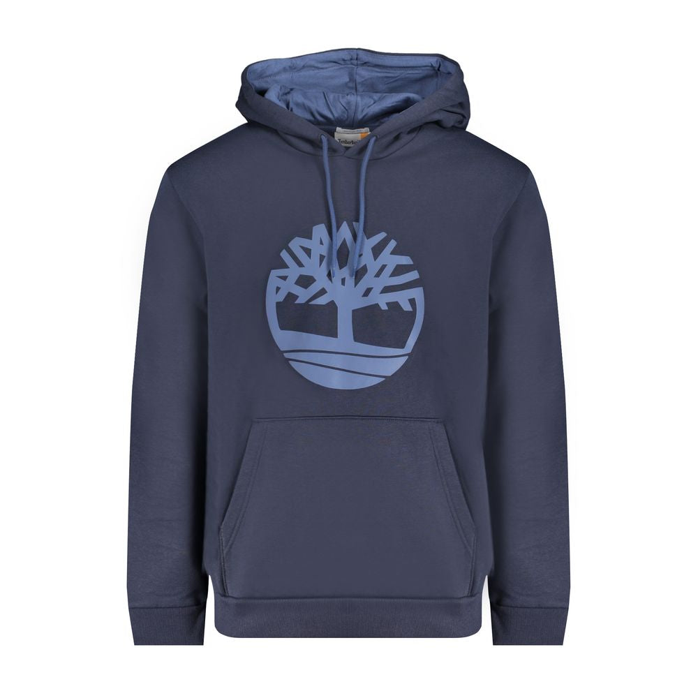 Blue Cotton Men's Hoodie