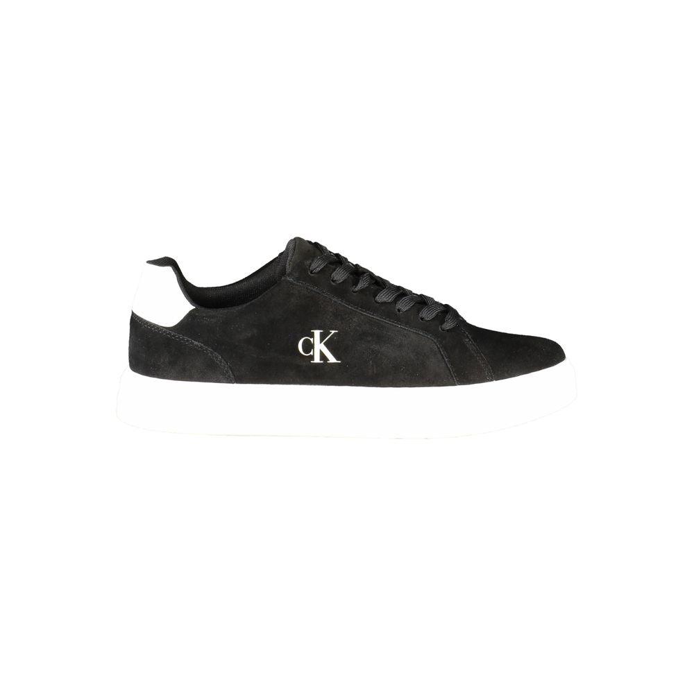 Black Leather Men's Sneaker