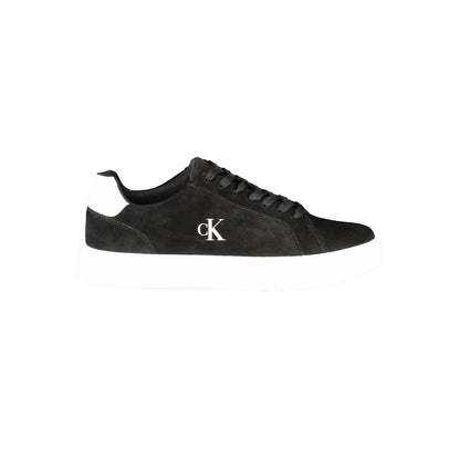 Black Leather Men's Sneaker