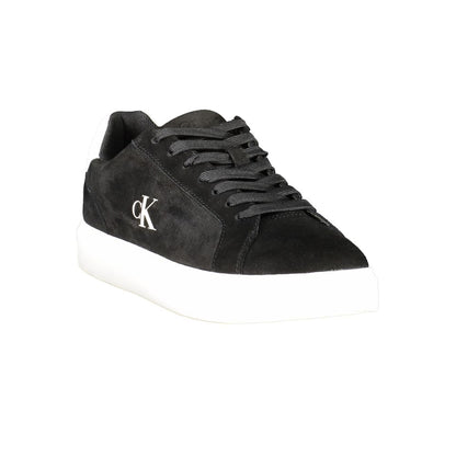 Black Leather Men's Sneaker