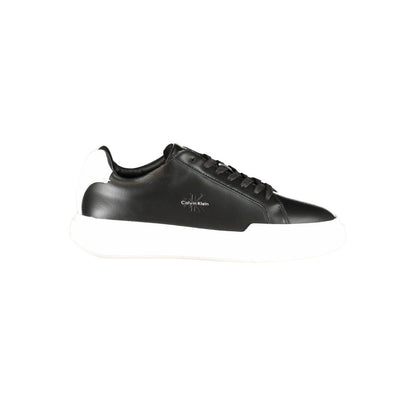 Black Leather Men Sneaker