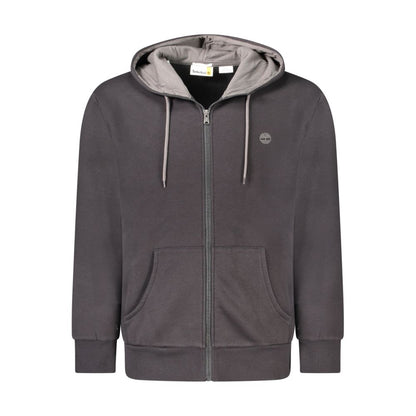 Black Cotton Men's Hoodie