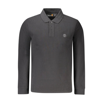 Black Cotton Men's Polo Shirt
