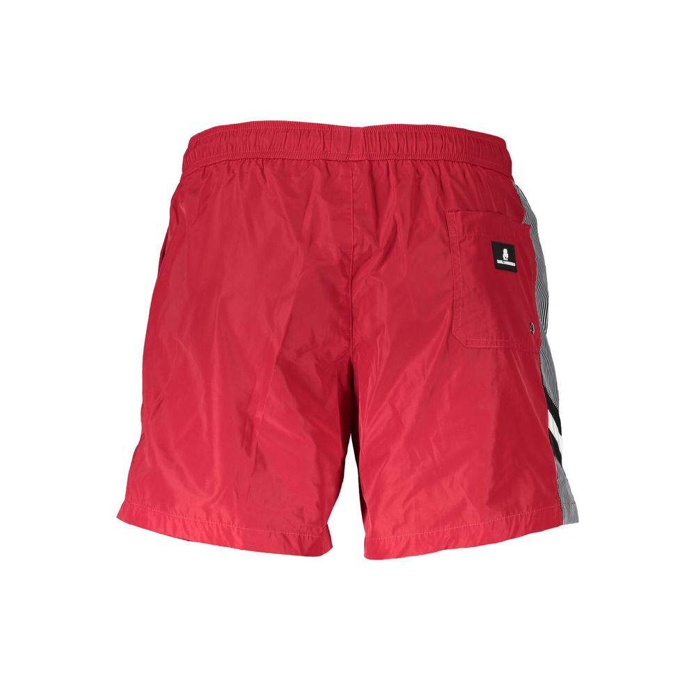 Rosso Polyester Mens Swim Boxer