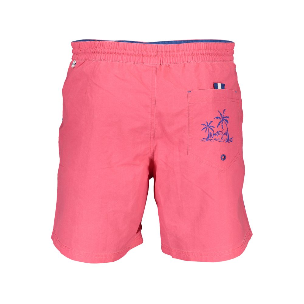 Rosa Polyester Men's Swim Trunk