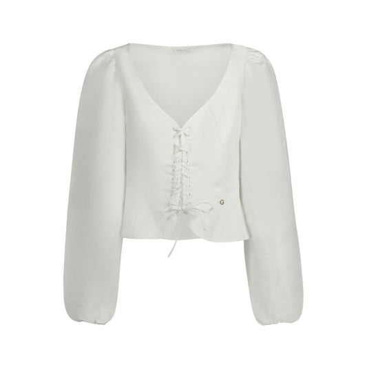 Bianco Lyocell Women Shirt