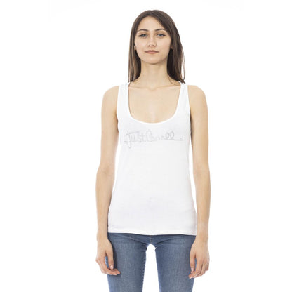 White Viscose Women Top