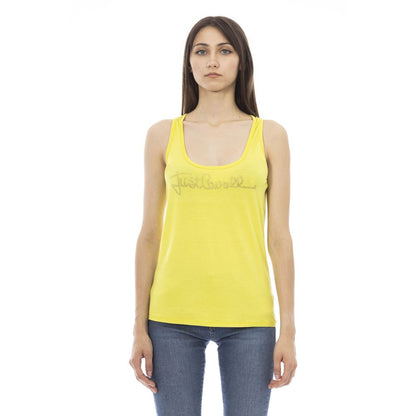 Yellow Viscose Women Top