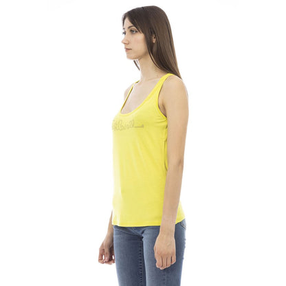 Yellow Viscose Women Top