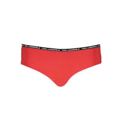 Rosso Poliammide Womens Swim Briefs