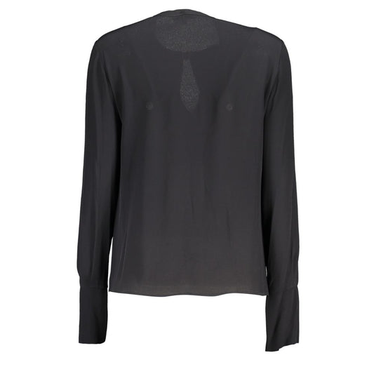 "Black Viscose Women's Blouse"
