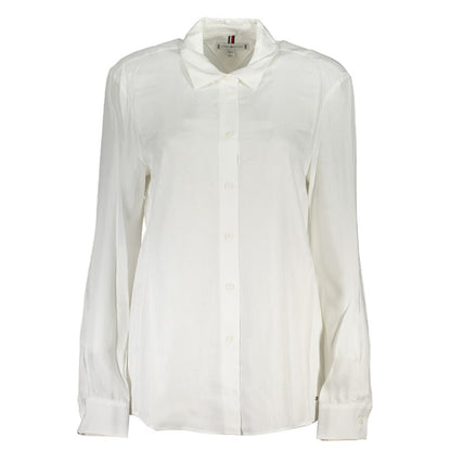 Bianco Viscose Women Shirt