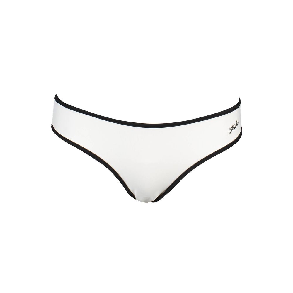 White Poliammide Women Swim Brief
