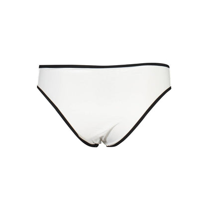 White Poliammide Women Swim Brief