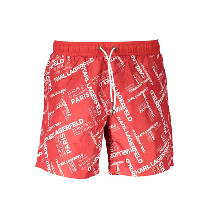 Rosso Polyester Men's Swim Boxer