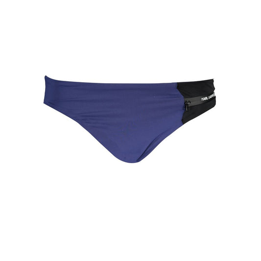 Blue Polyamide Women's Swim Brief