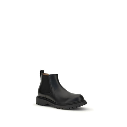 Black Bull Skin Chelsea Boots